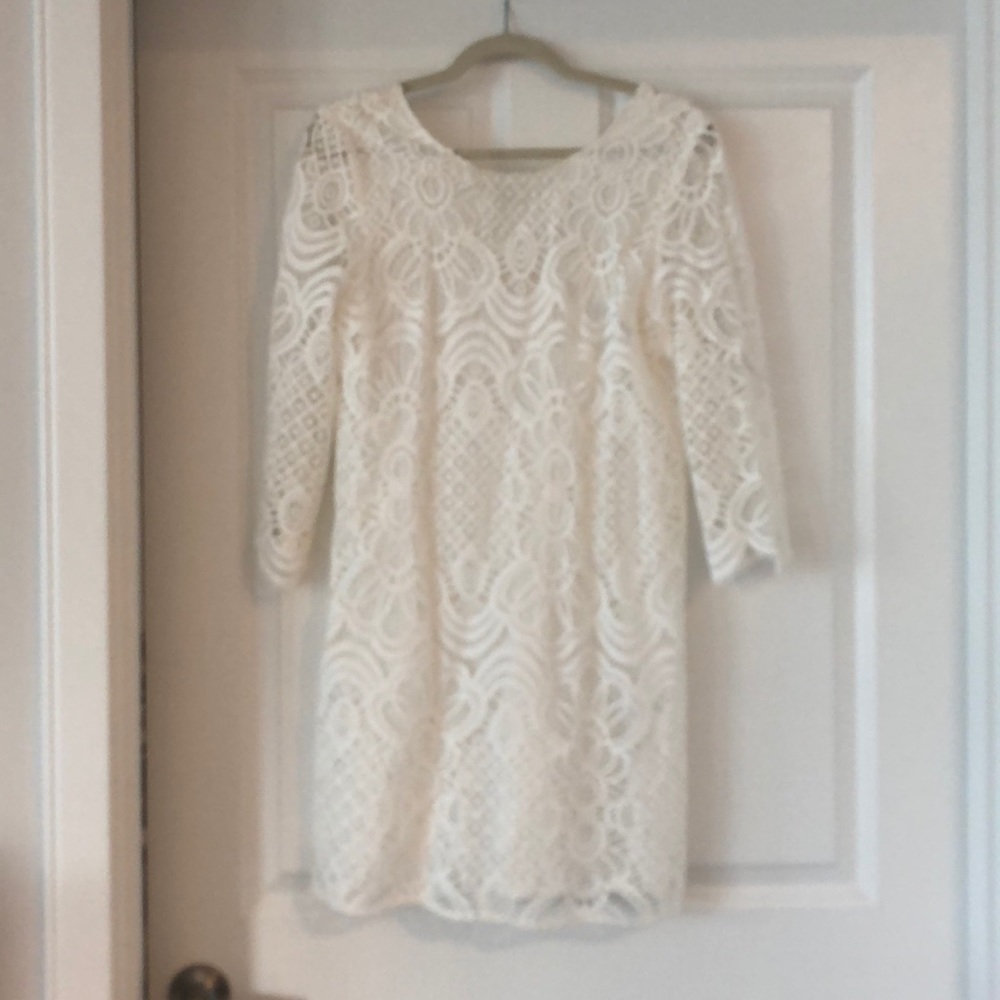 White lace dress